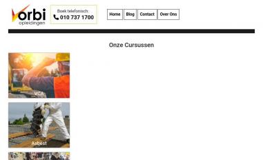 Schermafbeelding van orbiopleidingen.nl
