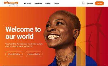 Schermafbeelding van ordina.com