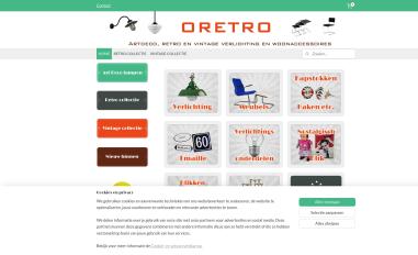 Schermafbeelding van oretro.nl