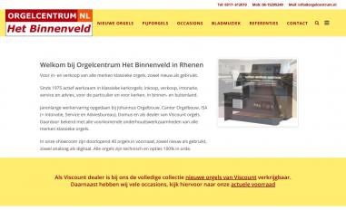 Schermafbeelding van orgelcentrum.nl