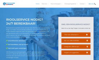 Schermafbeelding van ors-rioolservice.nl