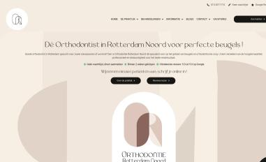 Schermafbeelding van orthodontienoord.nl