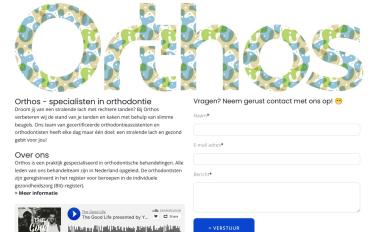 Schermafbeelding van orthodontist.nu