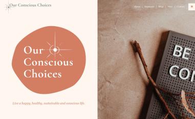 Schermafbeelding van ourconsciouschoices.nl