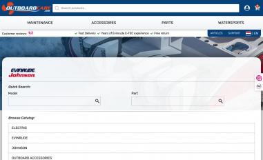 Schermafbeelding van outboardcare.com