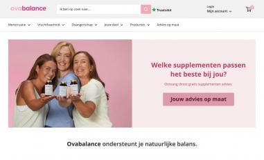 Schermafbeelding van ovabalance.eu