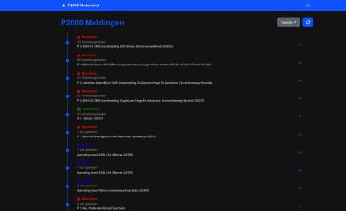 Schermafbeelding van p2000.me