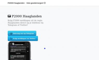 Schermafbeelding van p2000haaglanden.nl
