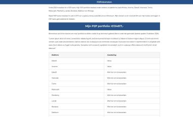 Schermafbeelding van p2pinkomsten.weebly.com