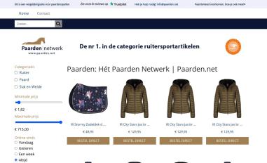 Schermafbeelding van paarden.net