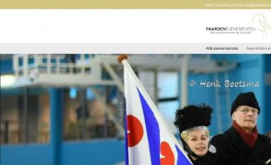 Schermafbeelding van paardenevenementen.nl