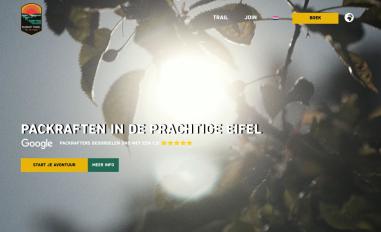 Schermafbeelding van packrafttravel.nl