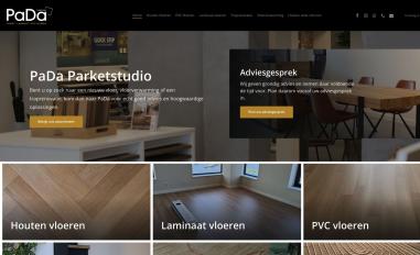 Schermafbeelding van pada-parketstudio.nl