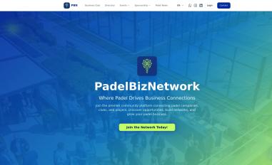 Schermafbeelding van padelbiznetwork.com