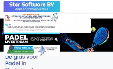Schermafbeelding van padelgids.nl