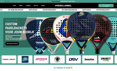 Schermafbeelding van padellabel.nl