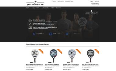 Schermafbeelding van padelshot.nl