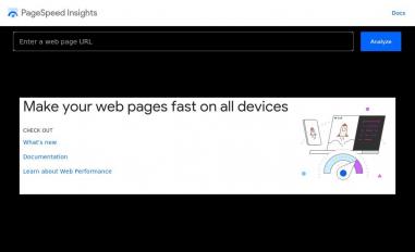 Schermafbeelding van pagespeed.web.dev