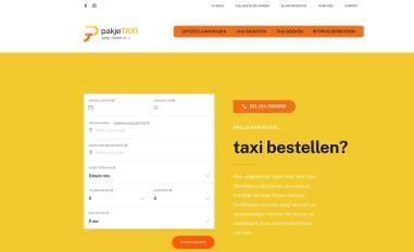 Schermafbeelding van pakjetaxi.nl