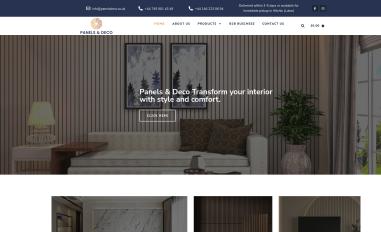 Schermafbeelding van panelsdeco.co.uk