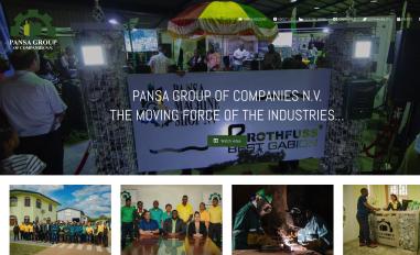 Schermafbeelding van pansaholding.com