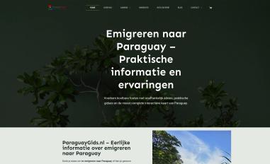Schermafbeelding van paraguaygids.nl