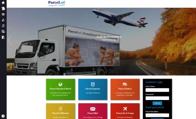 Schermafbeelding van parcel.nl