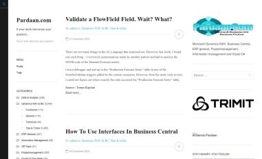 Schermafbeelding van pardaan.com