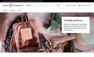 Schermafbeelding van parfumsampletjes.nl