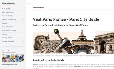 Schermafbeelding van parisbypierre.com