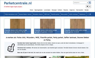 Schermafbeelding van parketcentrale.nl