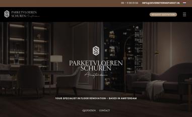 Schermafbeelding van parketvloerschurenamsterdam.nl