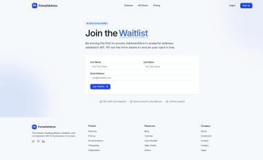 Schermafbeelding van parseaddress.com