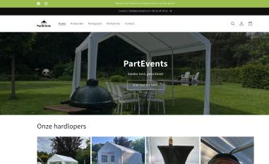 Schermafbeelding van partevents.nl