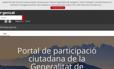 Schermafbeelding van participa.gencat.cat