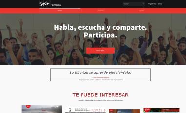 Schermafbeelding van participa.gijon.es