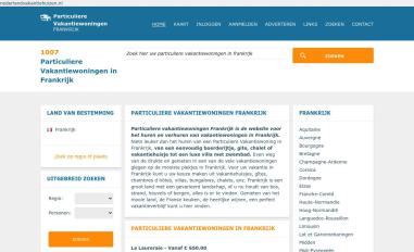 Schermafbeelding van particulierevakantiewoningenfrankrijk.nl