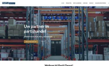 Schermafbeelding van partijdepot.nl