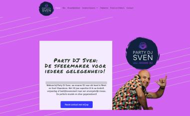 Schermafbeelding van partydjsven.be