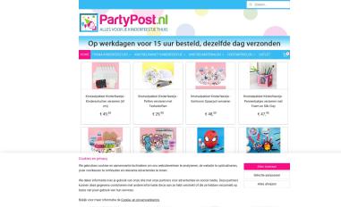 Schermafbeelding van partypost.nl