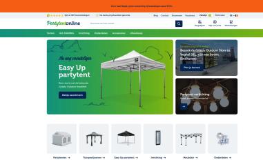 Schermafbeelding van partytent-online.be