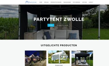 Schermafbeelding van partytentzwolle.nl