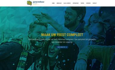 Schermafbeelding van partyverhuurermelo.nl
