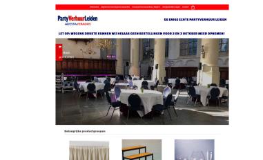 Schermafbeelding van partyverhuurleiden.nl