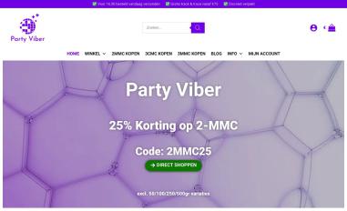Schermafbeelding van partyviber.nl