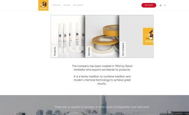 Schermafbeelding van parvachemie.com