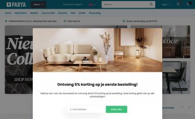 Schermafbeelding van parya.nl