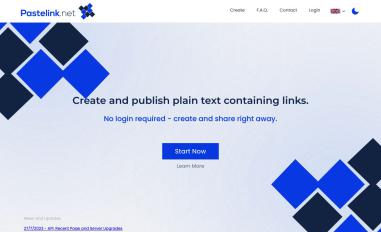 Schermafbeelding van pastelink.net