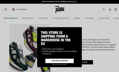 Schermafbeelding van patta.nl