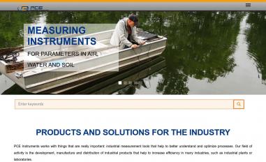 Schermafbeelding van pce-instruments.com